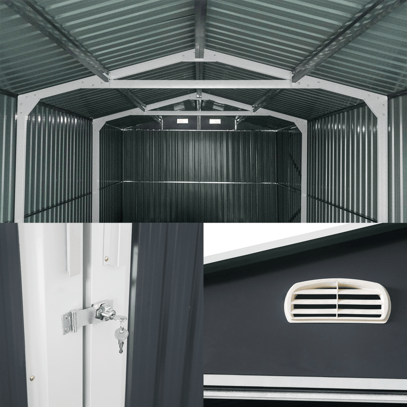 [AS-IS] Metal Storage Shed 13x20ft, Classical Model