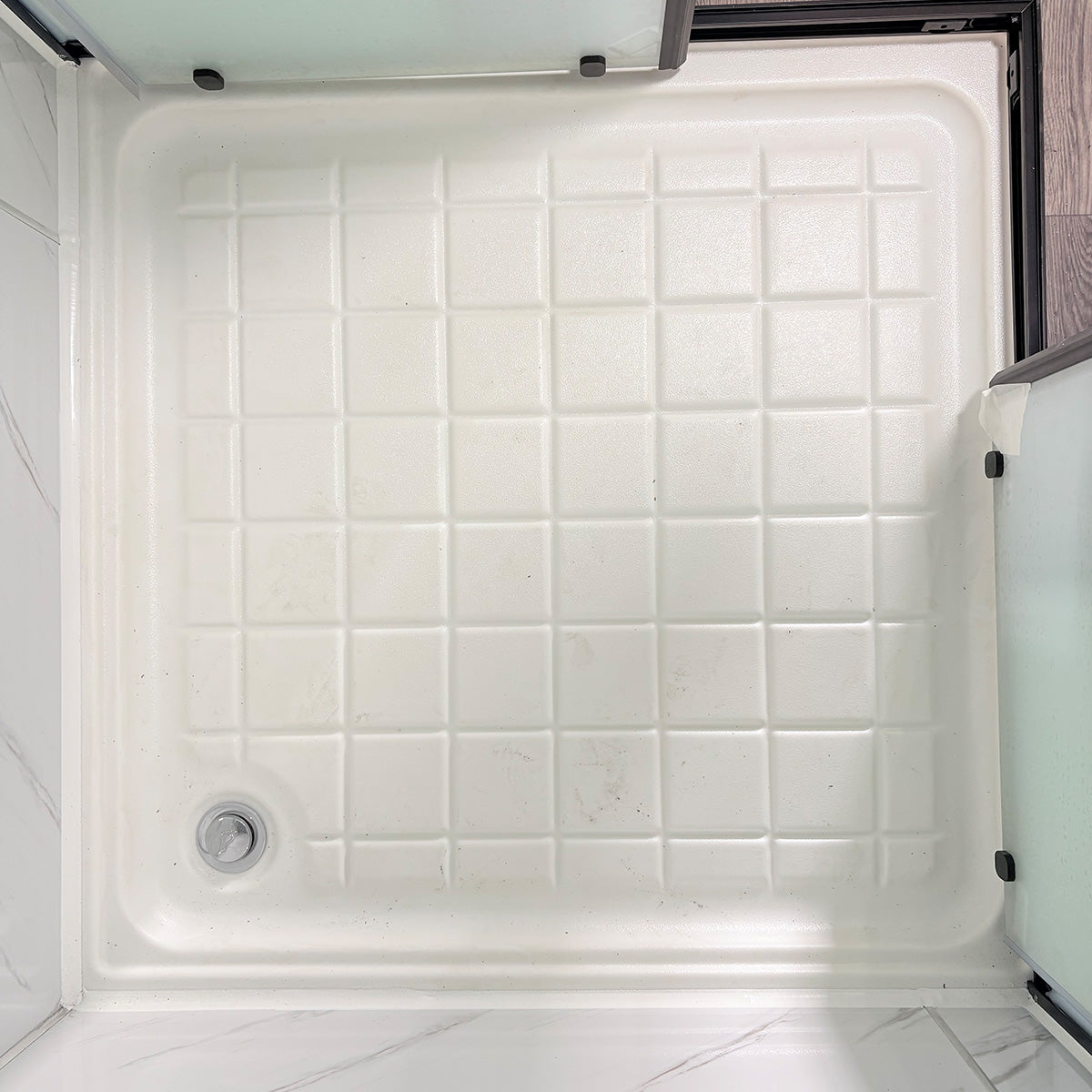 Deluxe Black Portable Toilet with Shower