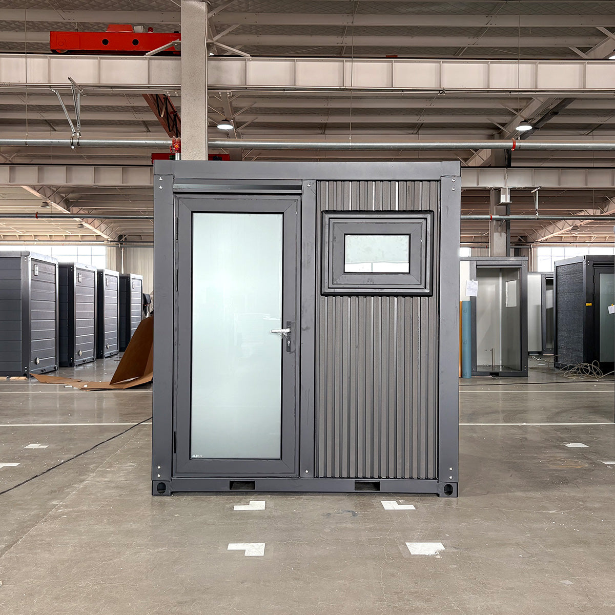 Deluxe Black Portable Toilet with Shower