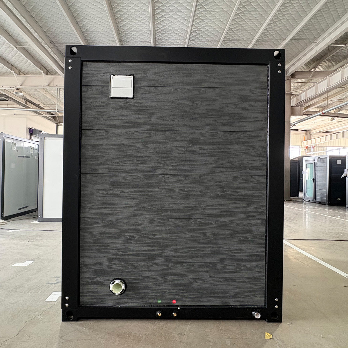 Deluxe Black Portable Toilet with Shower
