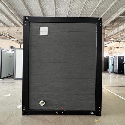 Deluxe Black Portable Toilet with Shower