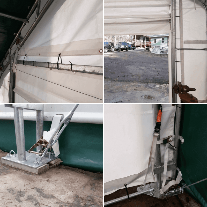 Double Truss Storage Shelter W40'xL80'xH21'