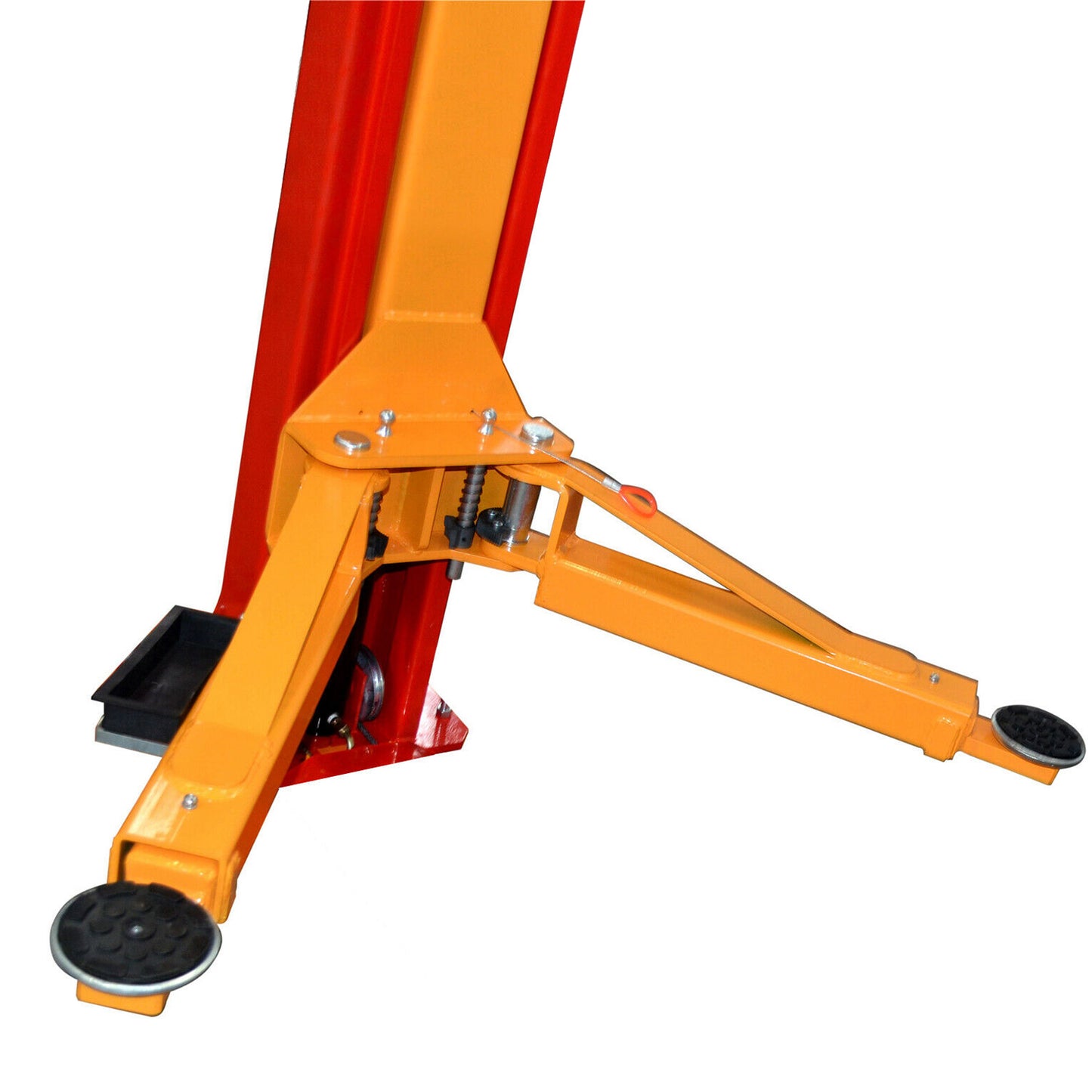 The KT-M110 car lift features double telescoping arms
