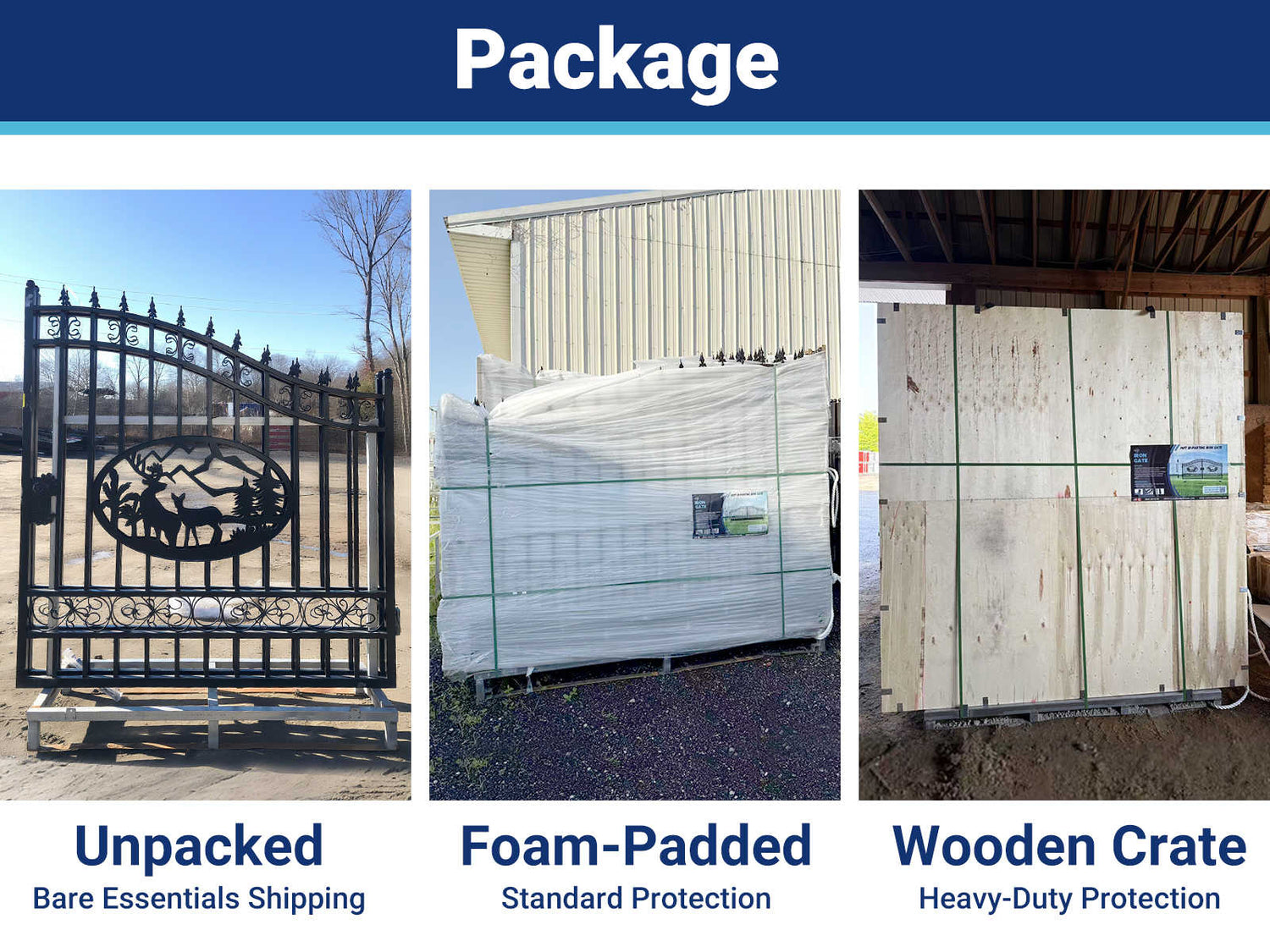 Driveway Gate Packaging