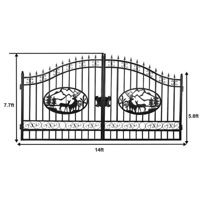 Iron Gate for Driveway #design_Deer
