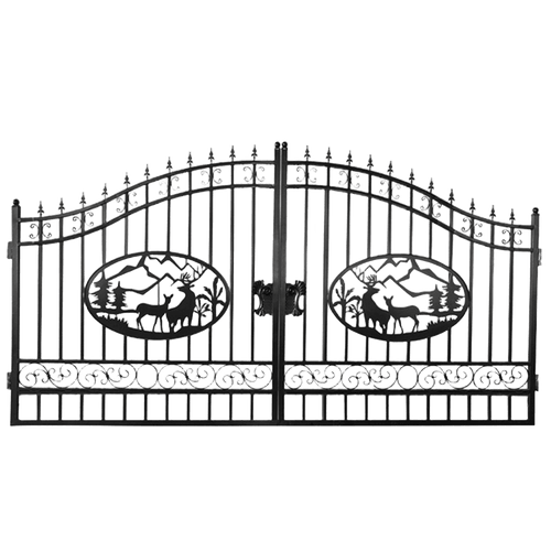 Iron Gate for Driveway #design_Deer