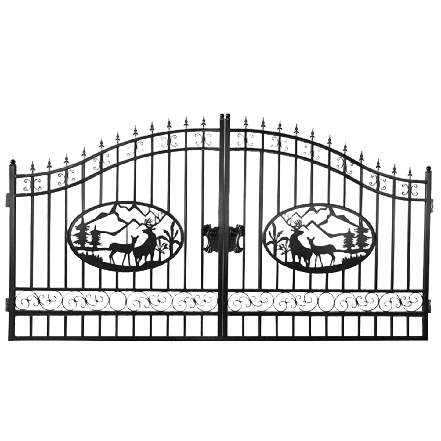 Iron Gate for Driveway #design_Deer