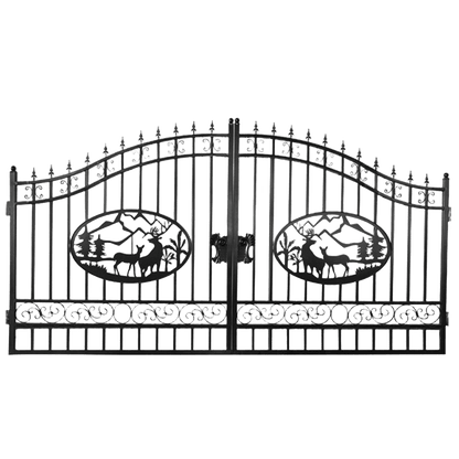 Iron Gate for Driveway #design_Deer