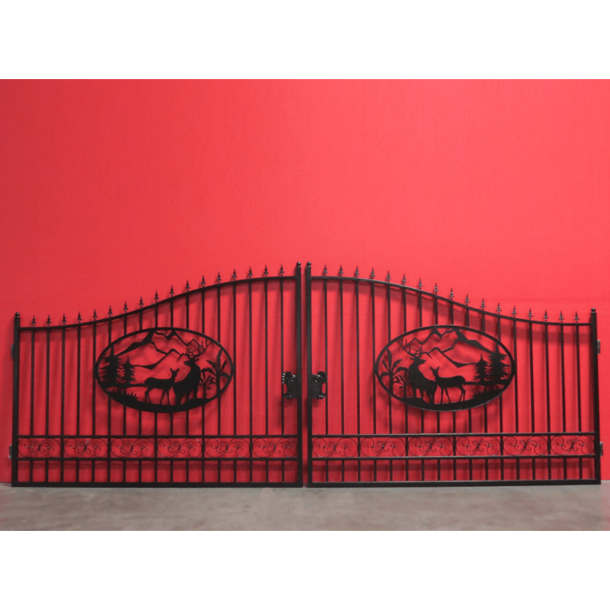 Iron Gate for Driveway #design_Deer