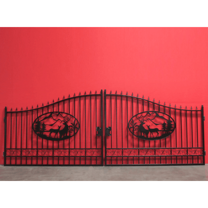 Iron Gate for Driveway #design_Deer