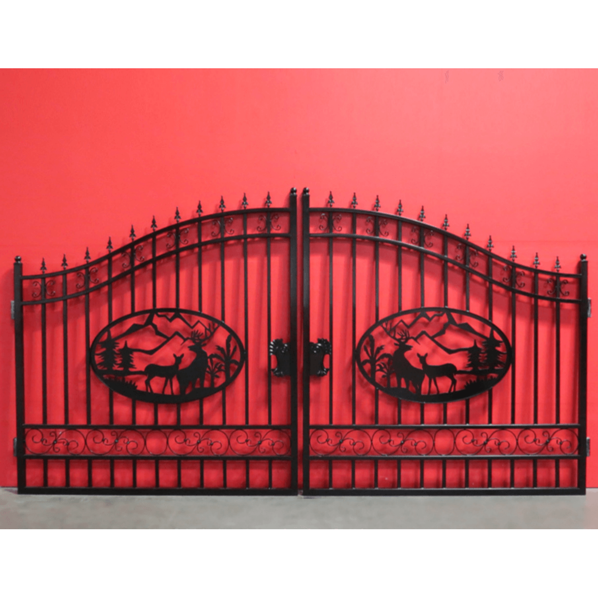 Iron Gate for Driveway #design_Deer