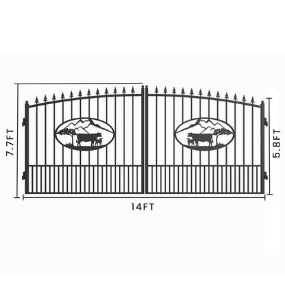 Iron Gate for Driveway #design_Ox