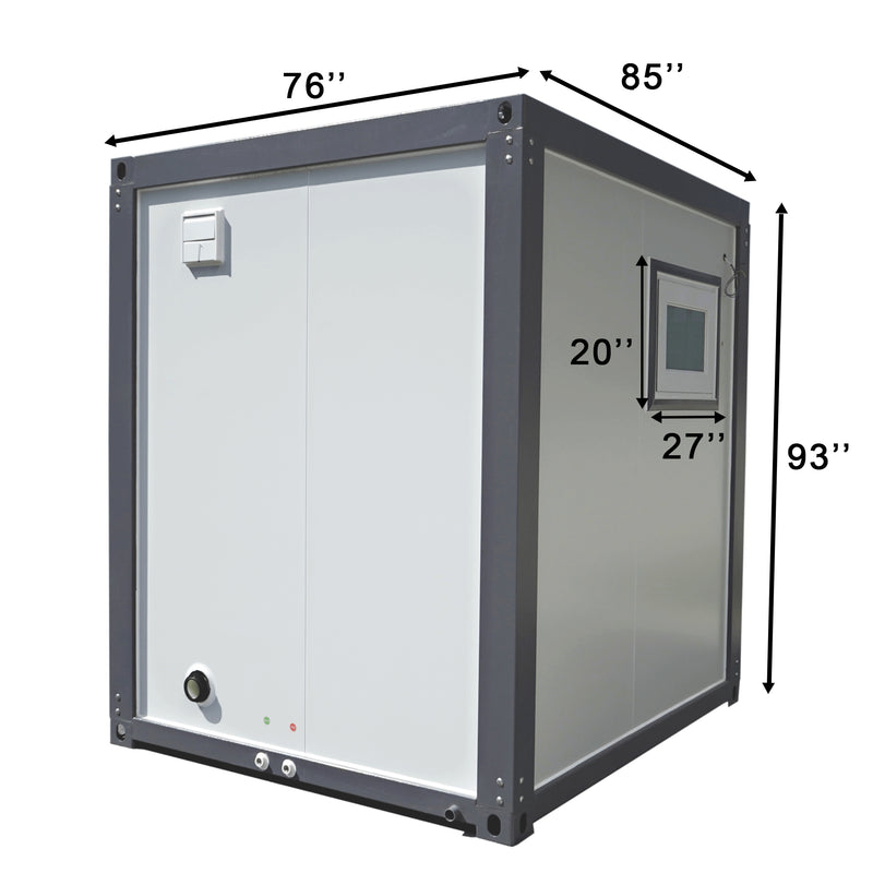 Portable Toilet with Fan-shaped Door Shower