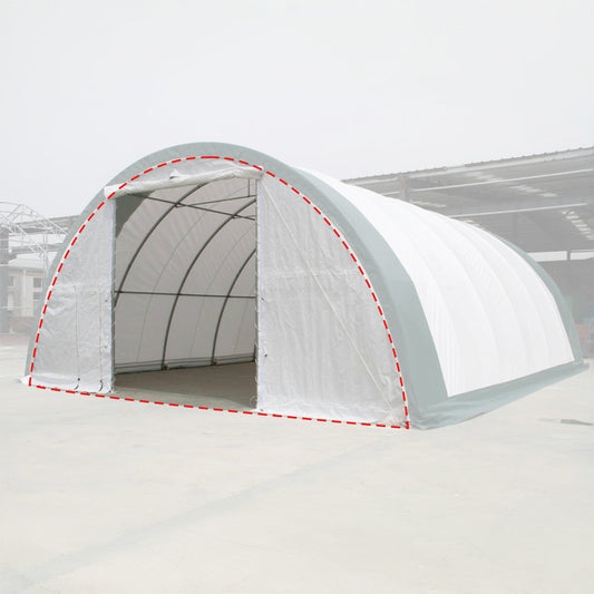 Front/Rear Panel with Roll-up Door for W30'xL85'xH15' Storage Shelter