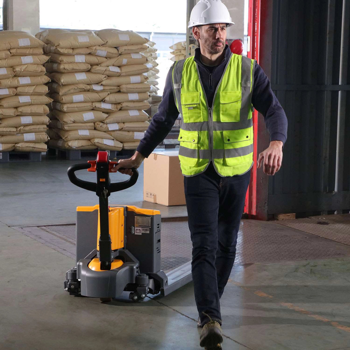 Li-ion Powered Pallet Truck | 48" x 27" Forks | 4400 lbs. Capacity | TX Self-Pickup
