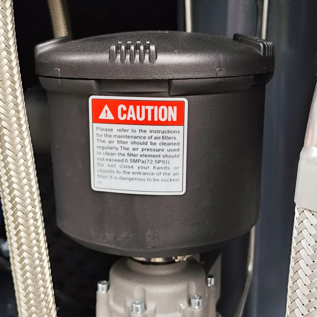 15HP Rotary Screw Air Compressor, 56 CFM, 125PSI, 230V 3PHASE 60HZ