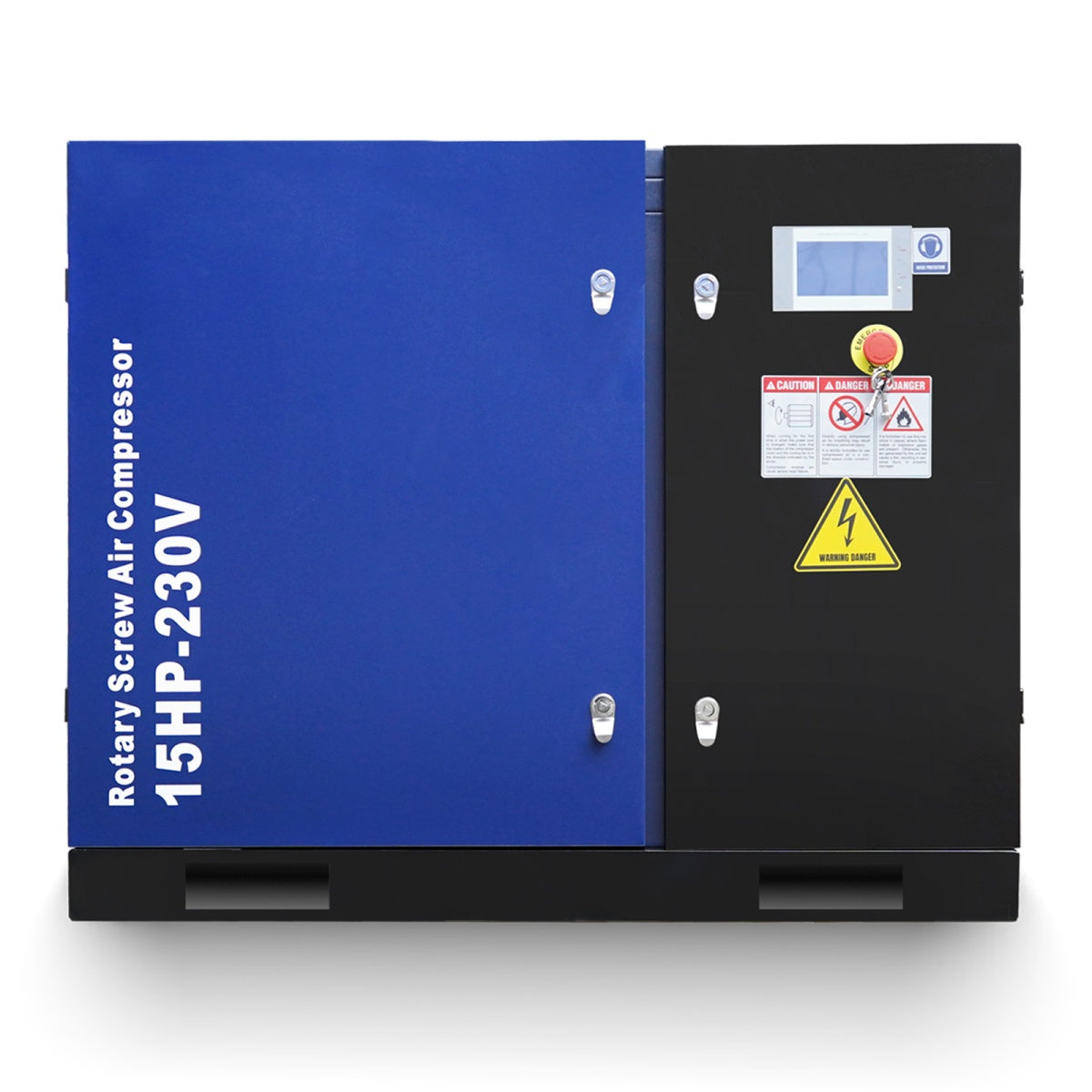 15HP Rotary Screw Air Compressor, 56 CFM, 125PSI, 230V 3PHASE 60HZ