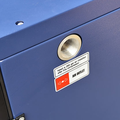 15HP Rotary Screw Air Compressor, 56 CFM, 125PSI, 230V 3PHASE 60HZ