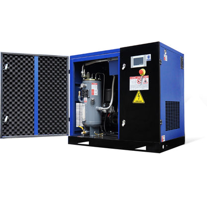 15HP Rotary Screw Air Compressor, 56 CFM, 125PSI, 230V 3PHASE 60HZ