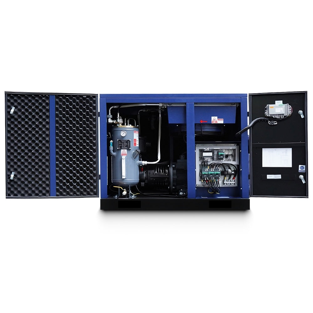 20HP Rotary Screw Air Compressor, 74CFM, 125PSI, 230V 3PHASE 60HZ