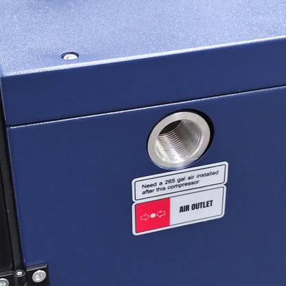 20HP Rotary Screw Air Compressor, 74CFM, 125PSI, 230V 3PHASE 60HZ