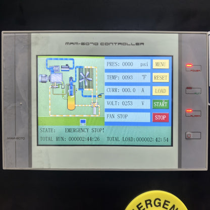 20HP Rotary Screw Air Compressor, 74CFM, 125PSI, 230V 3PHASE 60HZ