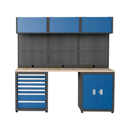 Heavy Duty Ready-to-assemble Steel Garage Storage System 108C#Color_blue