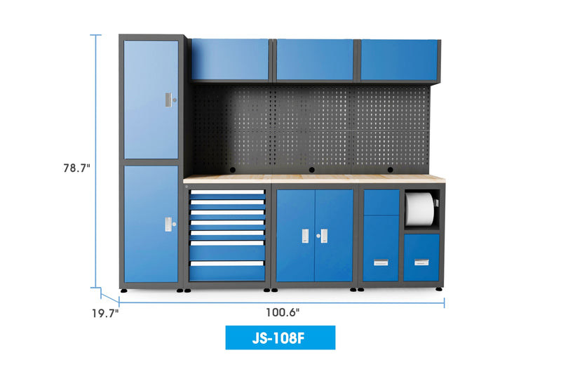 Heavy Duty Ready-to-assemble Steel Garage Storage System 108F