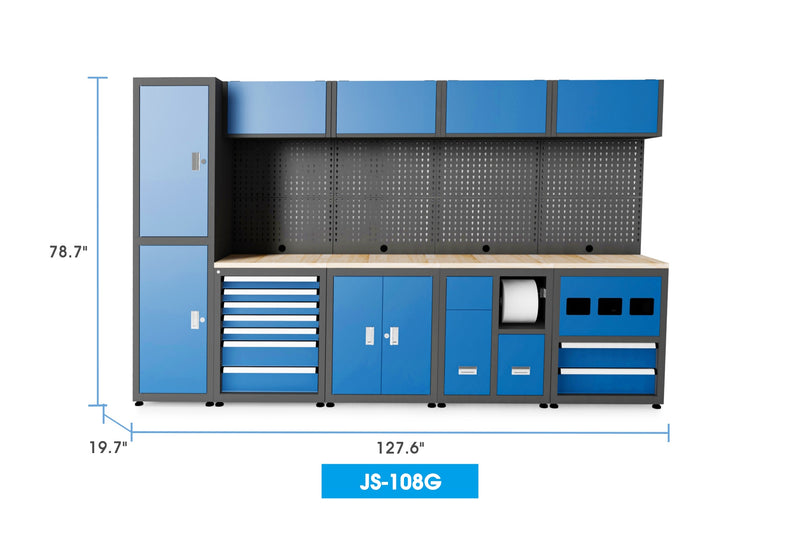 Steelman Heavy Duty Ready-to-assemble Steel Garage Storage System 108G Dimension