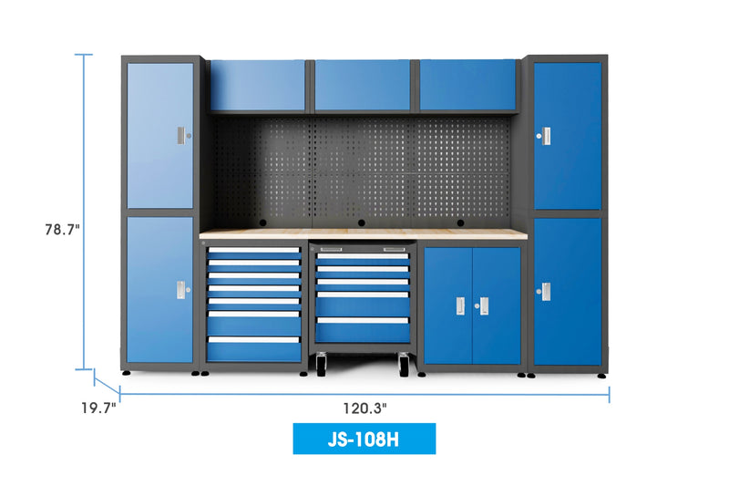 Steelman Heavy Duty Ready-to-assemble Steel Garage Storage System 108H