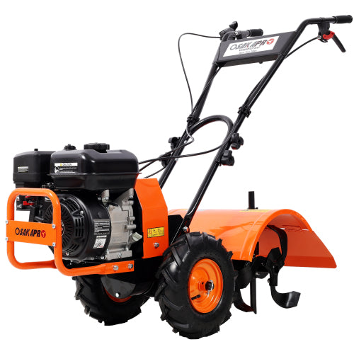 [AS-IS] 7HP Gas Engine, 212cc, 20" Wide, 8" Deep Cultivato Heavy Duty Rear Tine Tiller