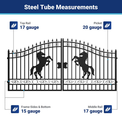 II000060 gate frame steel tube measurements