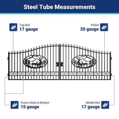 II000065 gate frame steel tube measurements#design_deer