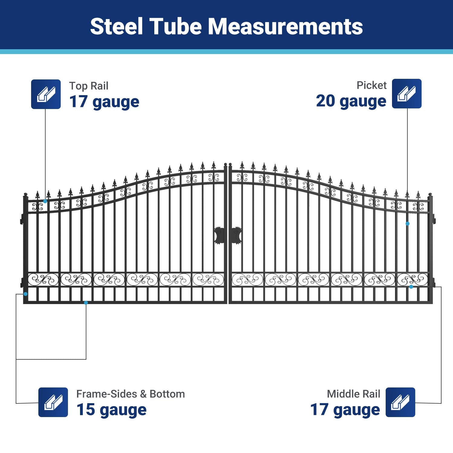 II000068 steel tube measurements