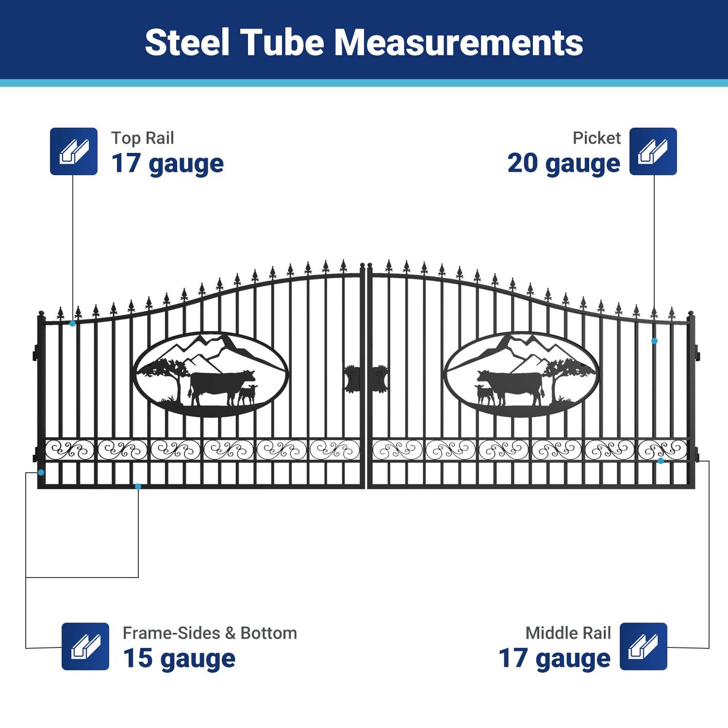 II000069 steel tube measurements