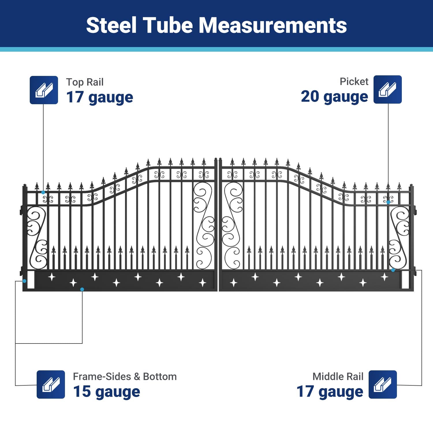 II000071 steel tube measurements