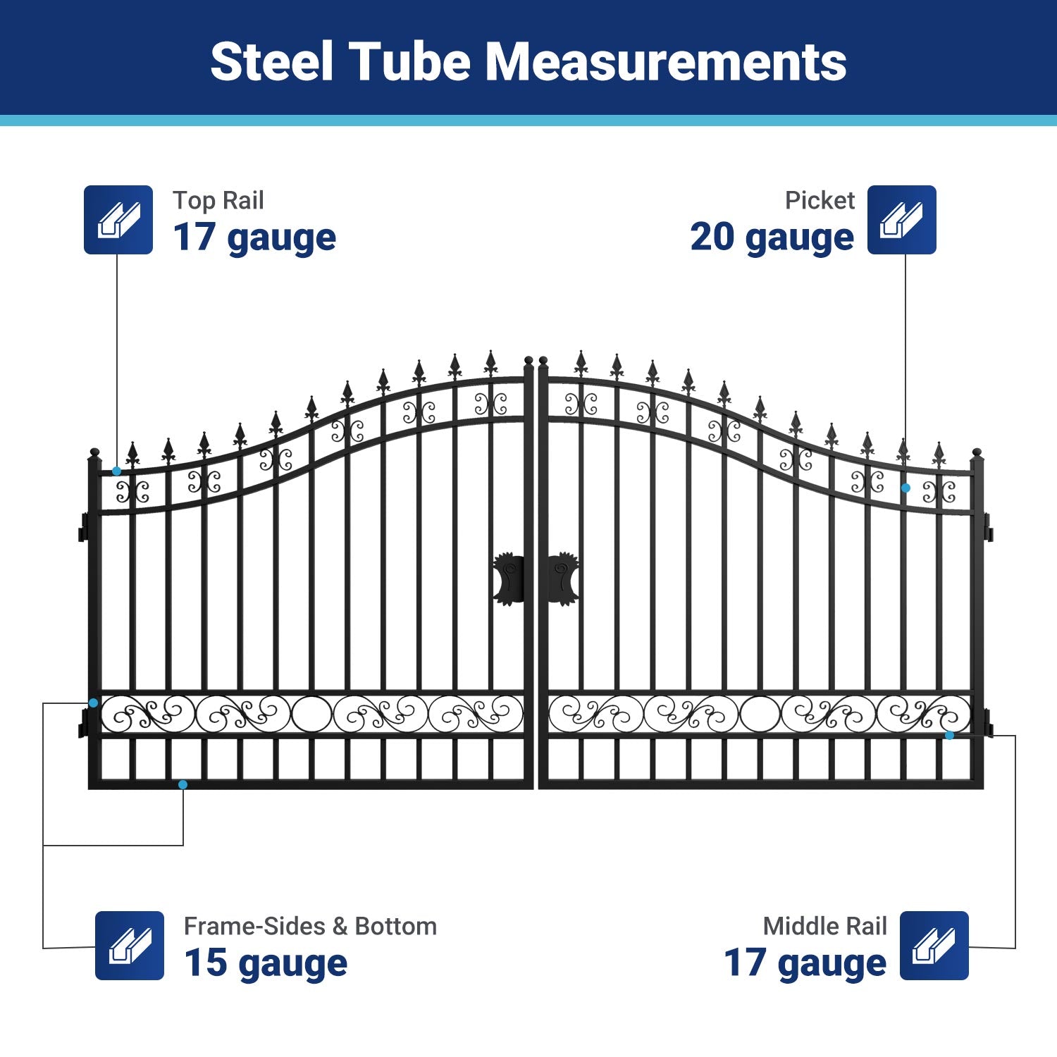 II000072 steel tube measurements