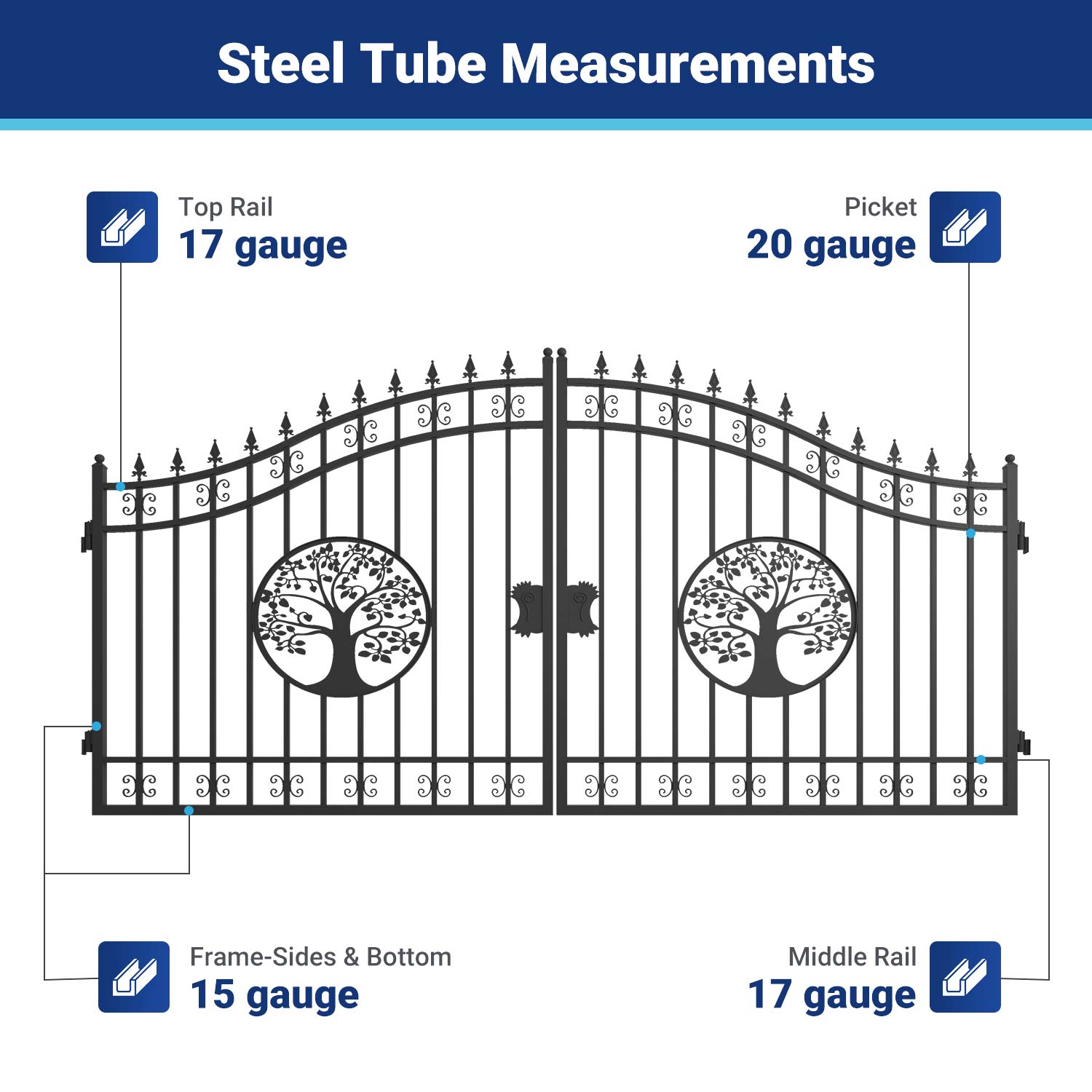 II000074 steel tube measurements