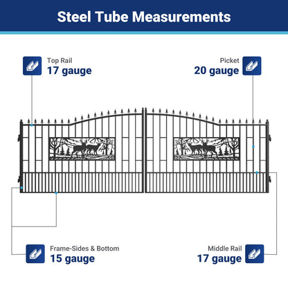 II000083 gate frame steel tube measurements