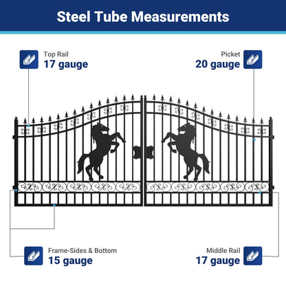 II000084 gate frame steel tube measurements