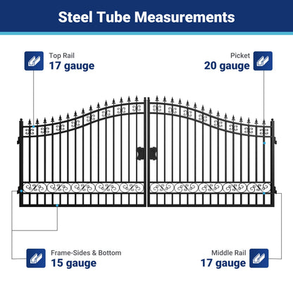 II000087 gate frame steel tube measurements