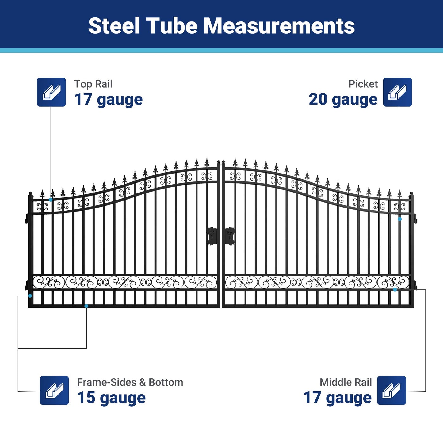 II000088 gate frame steel tube measurements#design_basic