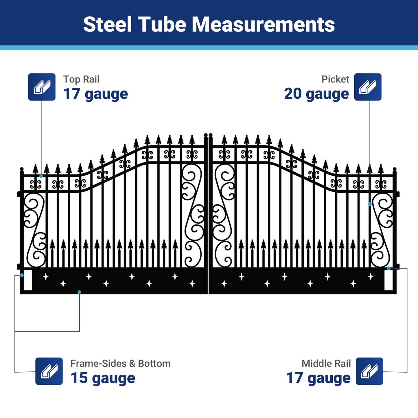 II000089 gate frame steel tube measurements#design_star