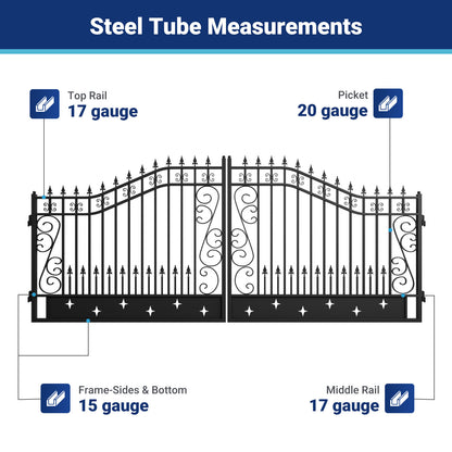 II000090 gate frame steel tube measurements
