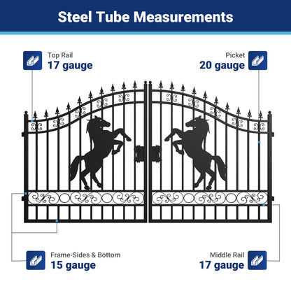 II000091 gate frame steel tube measurements