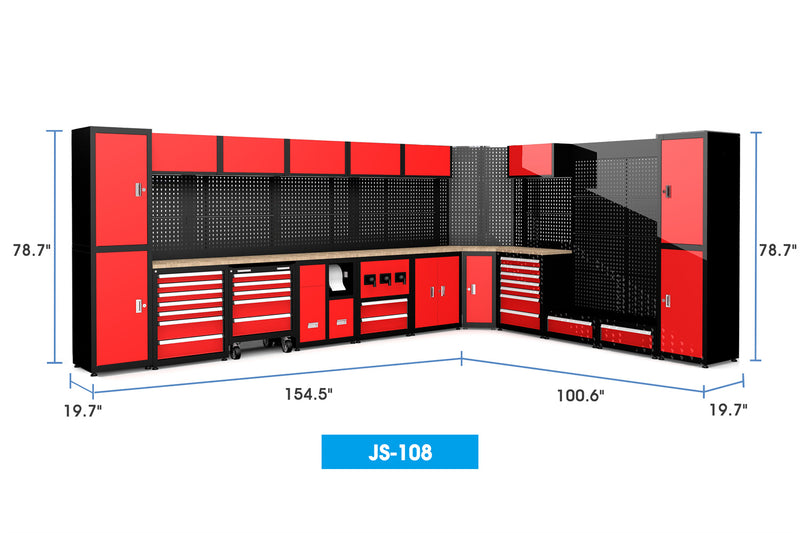 Chery Industrial 11-Piece Steel Workshop Cabinet System