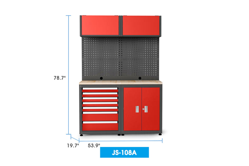 Ready-to-assemble Steel Garage Storage System 108A