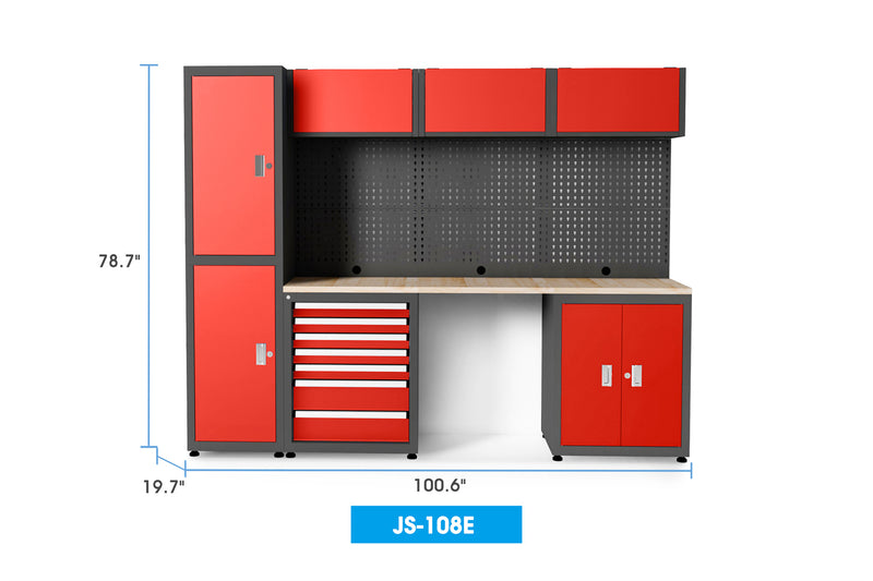 Chery Industrial 4-Piece Steel Workshop Cabinet System