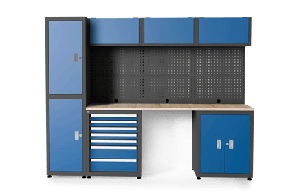 Heavy Duty Ready-to-assemble Steel Garage Storage System 108E#color_blue