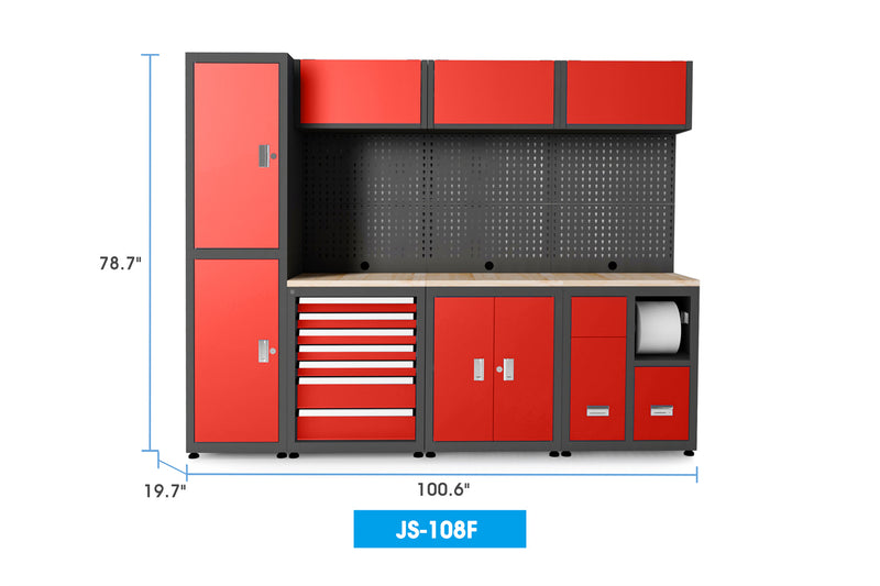 Ready-to-assemble Steel Garage Storage System 108F